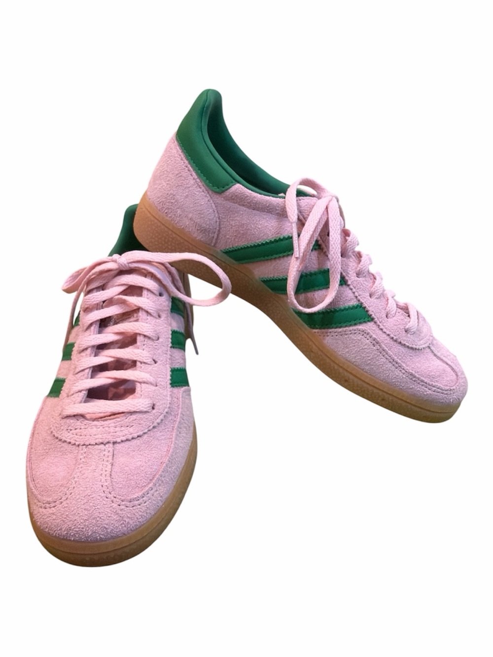 adidas Spezials in Pink with Green Stripes. Size 6.5 Women’s. EUC. - Picture 2 of 7